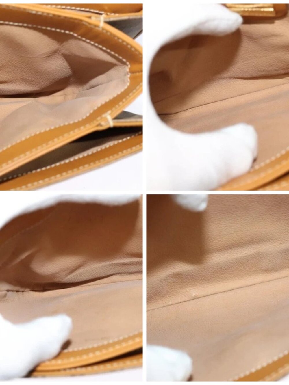 GUCCI Micro GG Supreme Shoulder Bag PVC Brown Gold Auth BA959 - Picture 15 of 16